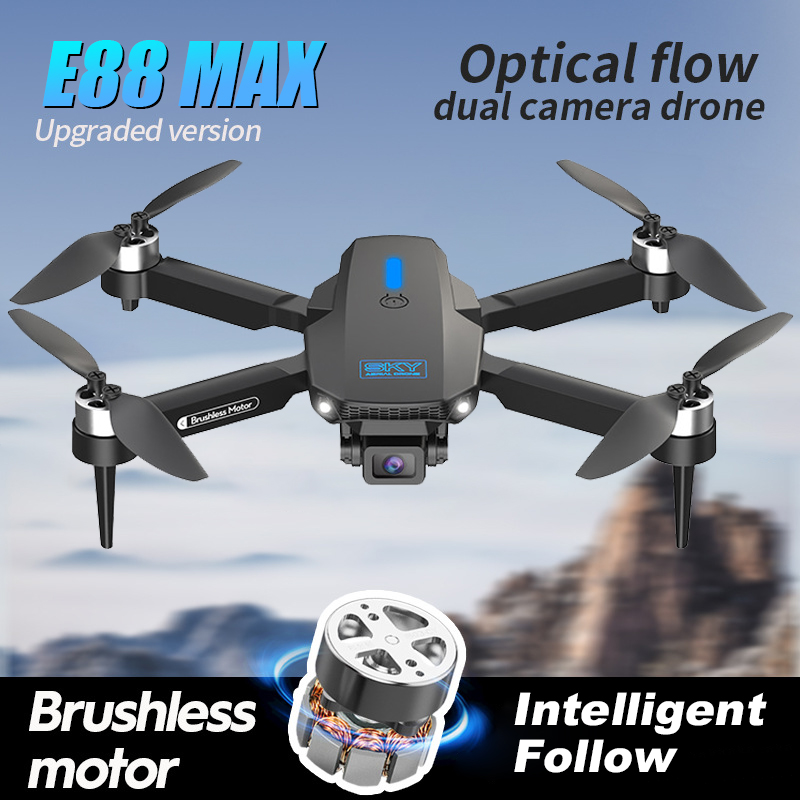 E88 MAX Pro Drone con cámara H - Eachine Drone E58 reseña y precio