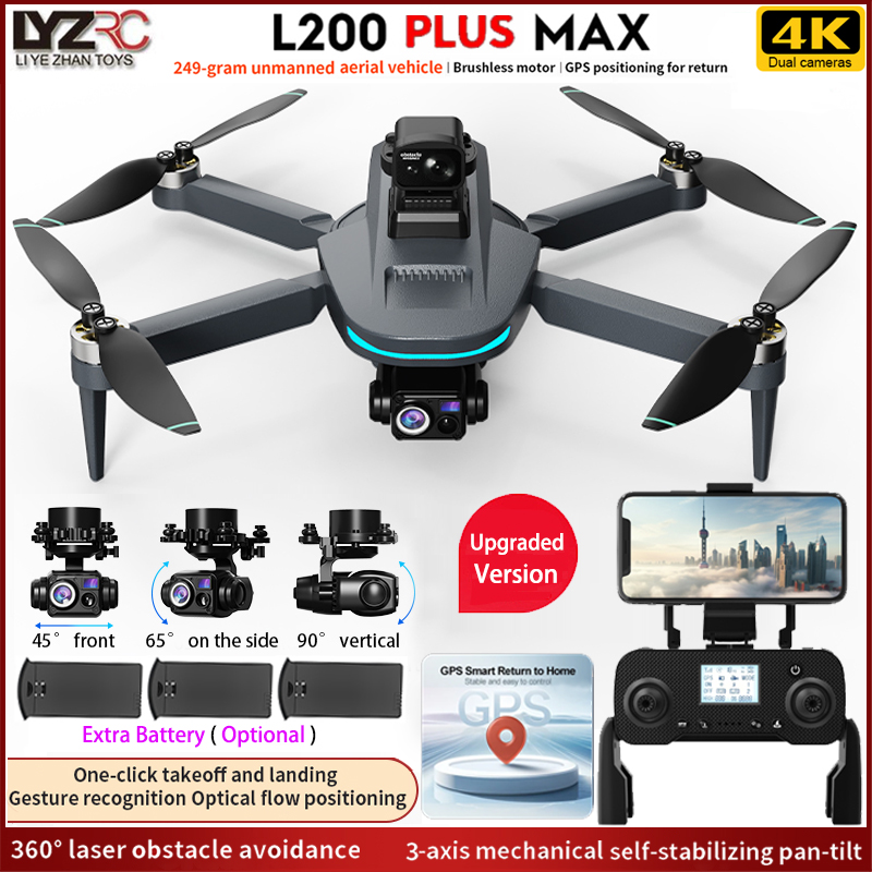 Nuevo Dron L200 PLUS MAX GPS 5 - Jjrc Drone X12 reseña y precio
